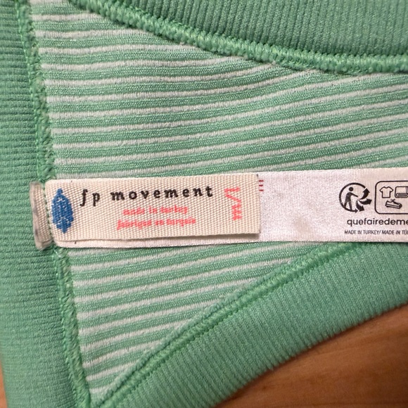 Free People Movement Ribbed Racerback Crop Tank - Green - Picture 3 of 3